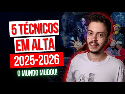 5 CURSOS TÉCNICOS em ALTA para 2025+ (Salário Alto)